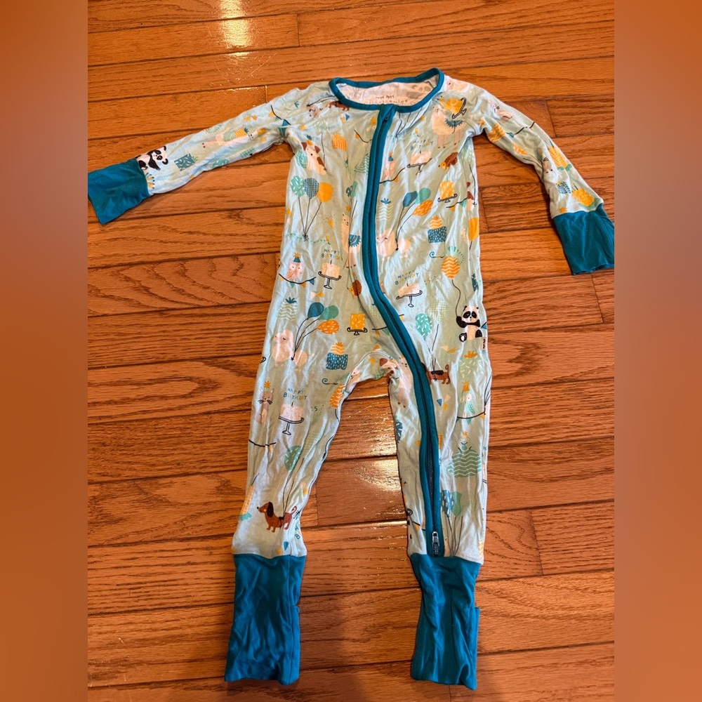 Little Sleepies Blue Birthday Zippy